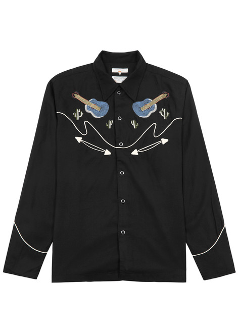 NUDIE JEANS-Gonzo embroidered shirt 