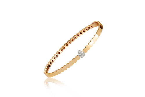 MOZAFARIAN-Gold and diamond drop bangle