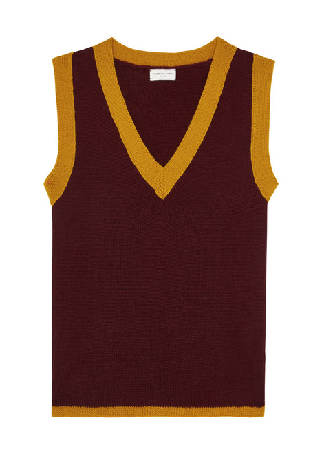 DRIES VAN NOTEN-Tigris wool-blend vest