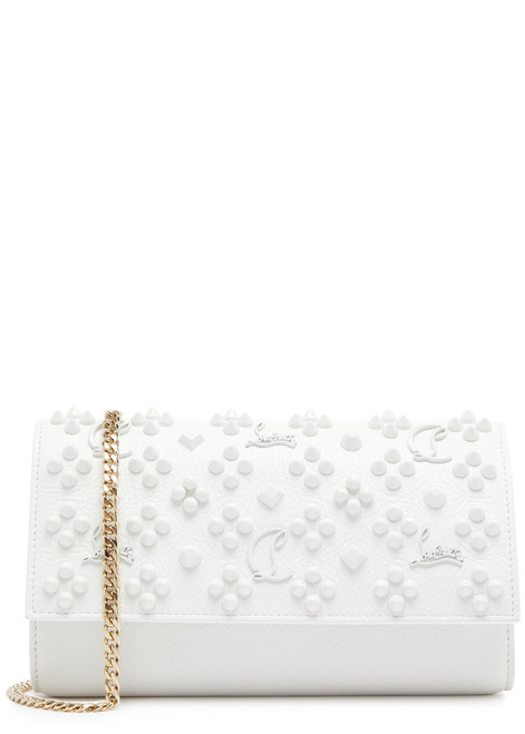 CHRISTIAN LOUBOUTIN-Paloma embellished leather wallet-on-chain