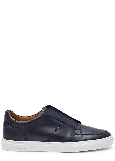 OLIVER SWEENEY-Rende panelled leather sneakers