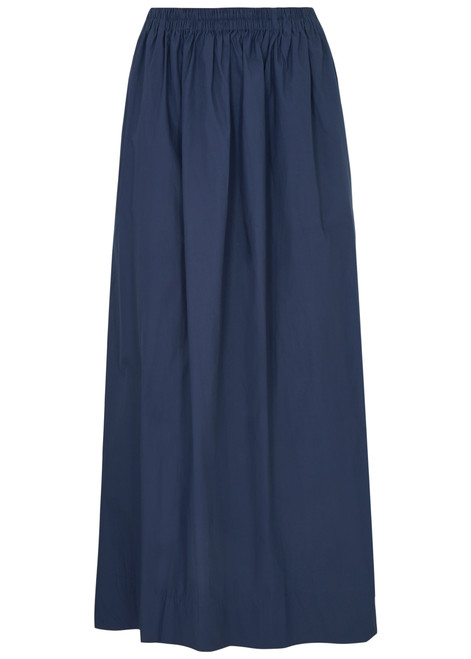 AEXAE-Cotton-poplin maxi skirt 