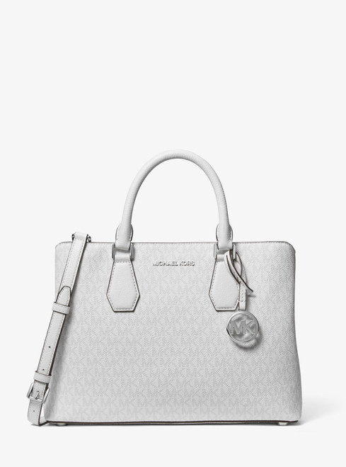 MICHAEL MICHAEL KORS-Camille large logo satchel