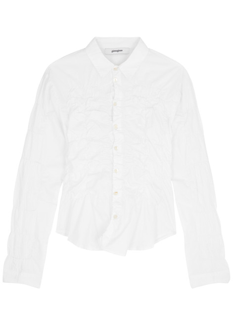 GIMAGUAS-Lupa smocked cotton shirt 