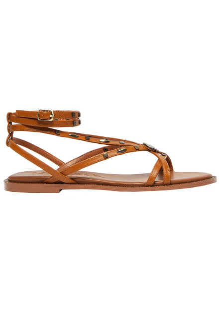 MAX&CO-Collab mod 3 - souvenirs of life with chufy leather flat sandals