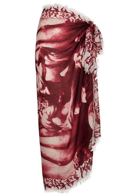 JEAN PAUL GAULTIER-Diablo printed modal-blend sarong 