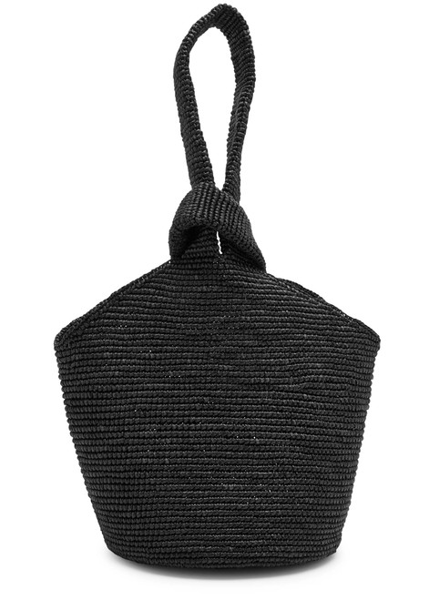 SENSI STUDIO-Straw top handle bag 