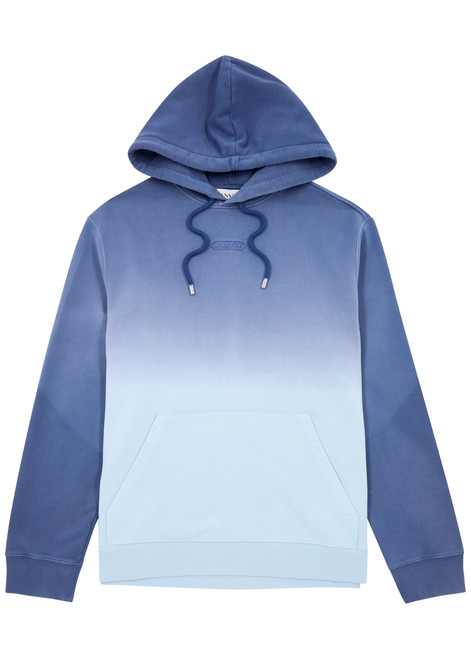 LANVIN-Dégradé hooded cotton sweatshirt 