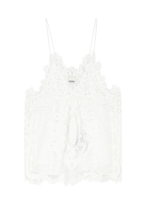 ISABEL MARANT-Victoria lace-trimmed tank