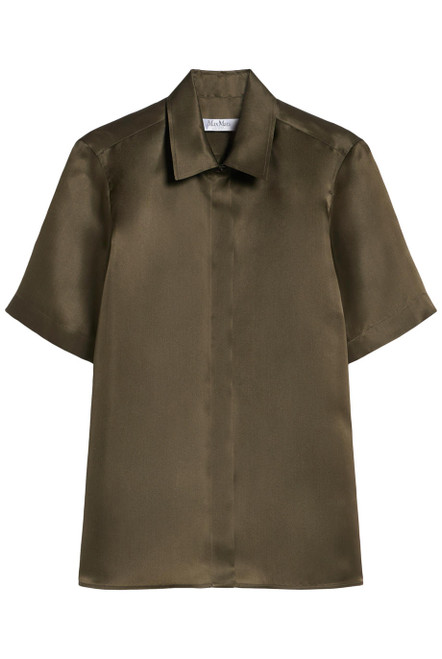 MAX MARA-Organza shirt with logo