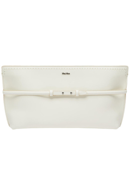 MAX MARA-Leather archetipo clutch with wristband