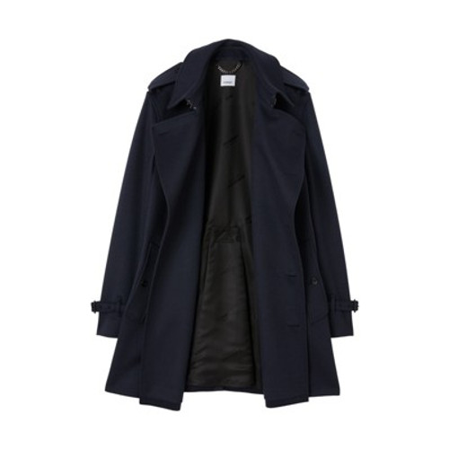 BURBERRY-Short wool cashmere wimbledon trench coat