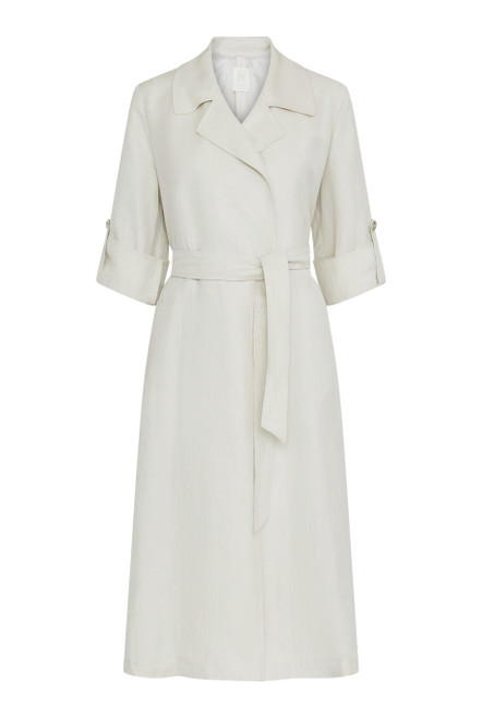 MARELLA-Linen-blend duster coat