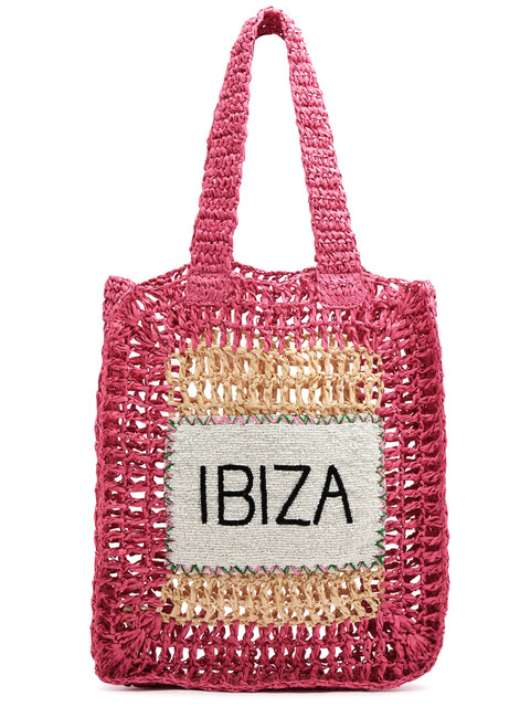 DE SIENA-Ibiza beaded crochet tote 
