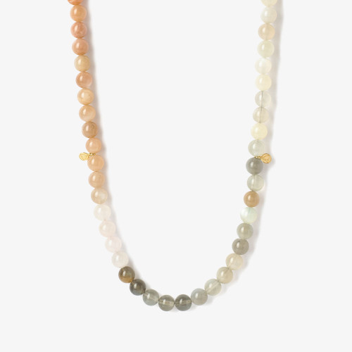 THE ALKEMISTRY-The alkemistry 18ct yellow gold rainbow moonstone ombre cinta necklace