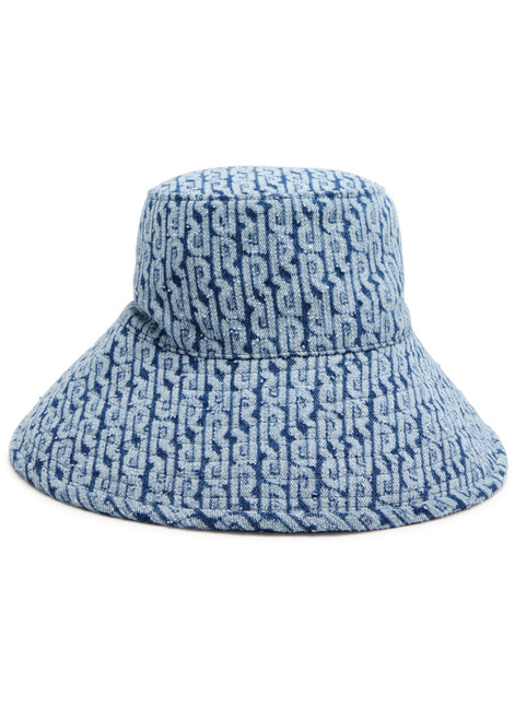 RABANNE-Logo-jacquard denim bucket hat 