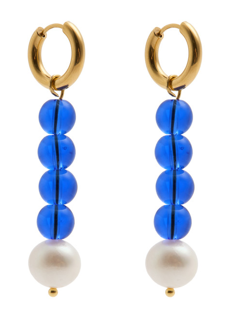 SANDRALEXANDRA-Lazzo 18kt gold-plated hoop earrings 