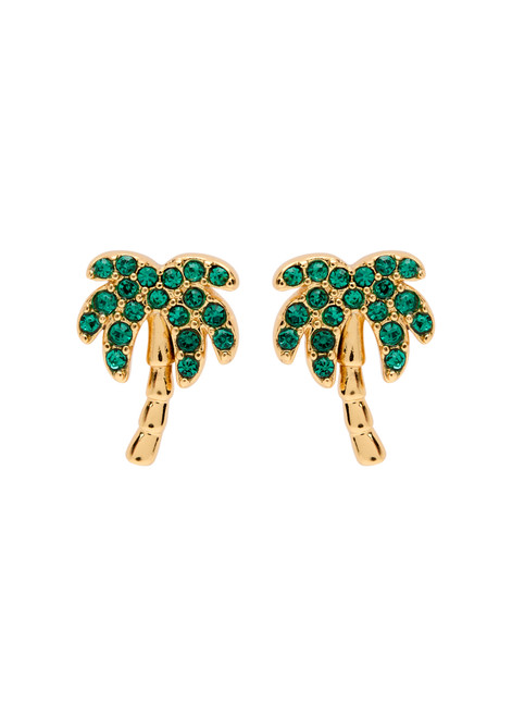 KATE SPADE NEW YORK-Away We Go crystal-embellished stud earrings