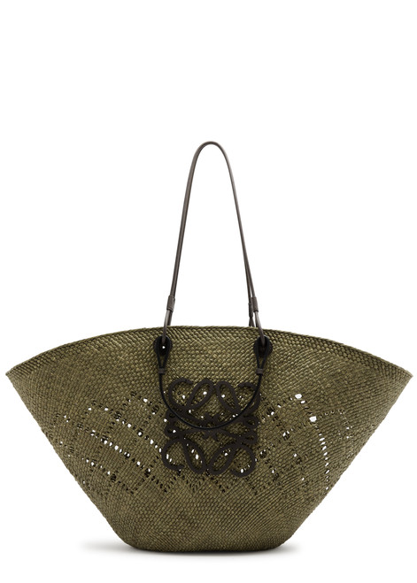 LOEWE-X Paula's Ibiza large raffia basket bag