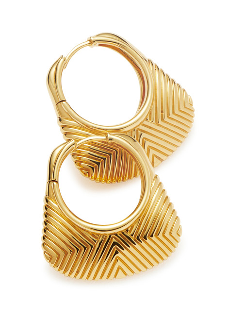 MISSOMA-Hera Ridge 18kt gold-plated hoop earrings 
