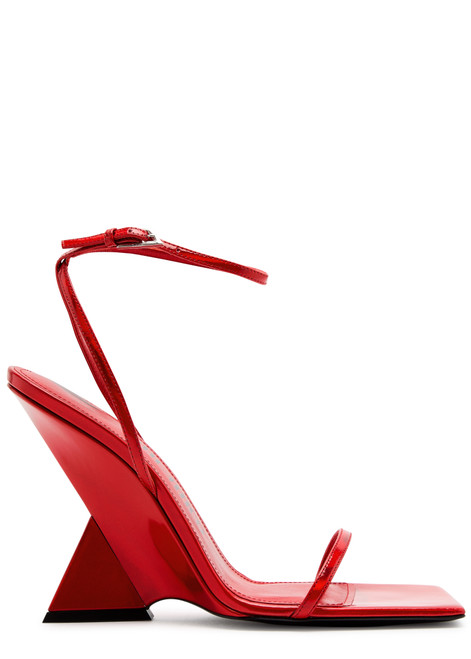 THE ATTICO-Cheope 105 metallic leather sandals