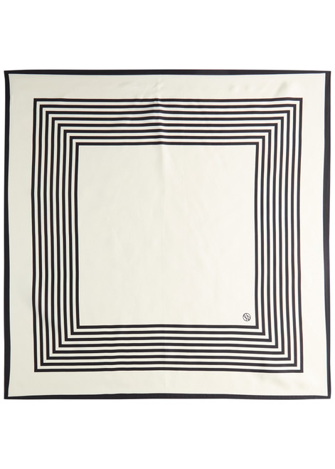LE SCARF-NO.1 striped silk scarf 