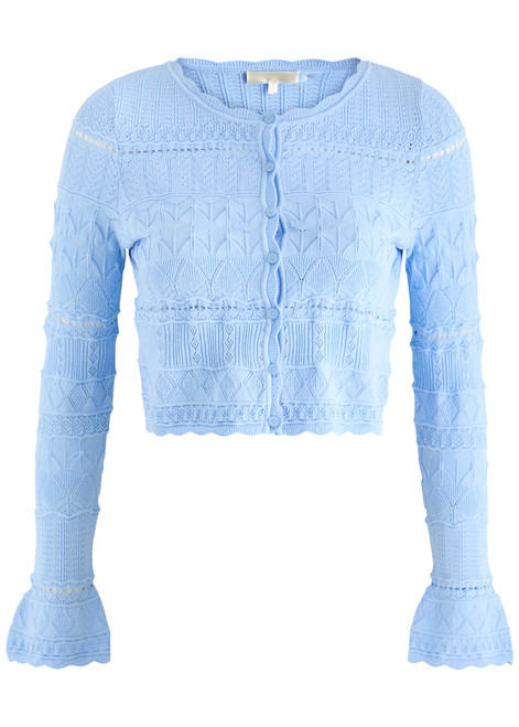 LOVESHACKFANCY-Media pointelle-knit cardigan 