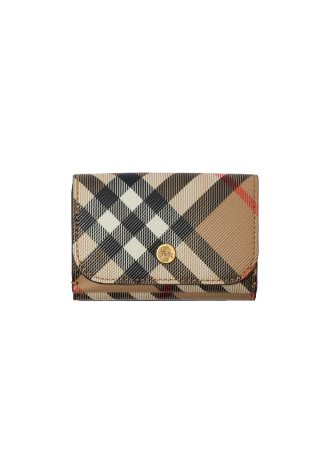 BURBERRY-Check compact wallet