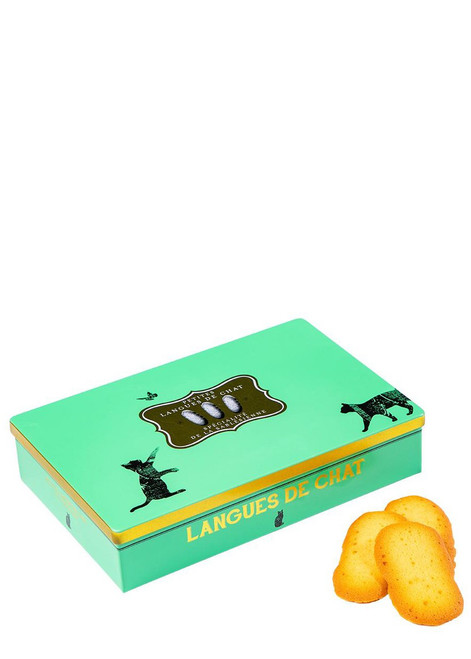 LA SABLESIENNE-Langues De Chat 'Cat's Tongues' Biscuit Tin 160g