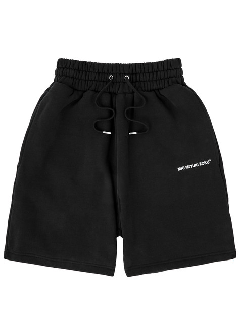 MKI MIYUKI ZOKU-Logo-print cotton-blend shorts