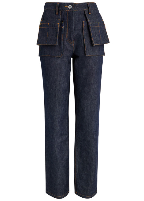 HELMUT LANG-Slim-leg utility jeans 