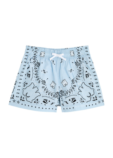 AMIRI-KIDS Bandana-print shell swim shorts
