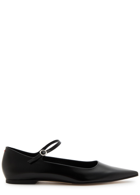 AEYDE-Cleo glossed leather flats 