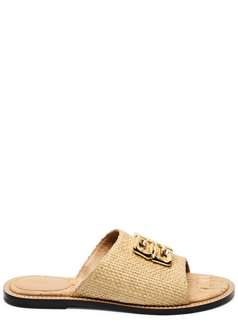 GIVENCHY-4G Liquid raffia sliders 