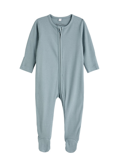 MORI-KIDS Ribbed jersey babygrow 