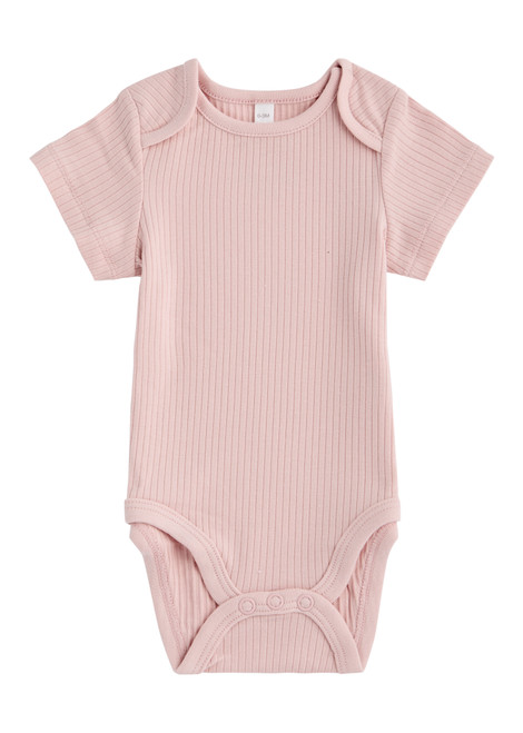 MORI-KIDS Ribbed jersey babygrow 