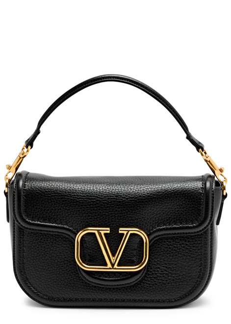 VALENTINO GARAVANI-Alltime VLogo grained leather shoulder bag