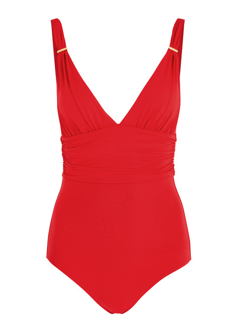 MELISSA ODABASH-Panarea plunge swimsuit