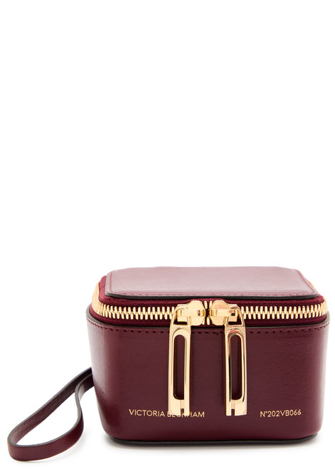 VICTORIA BECKHAM-Vanity mini leather clutch