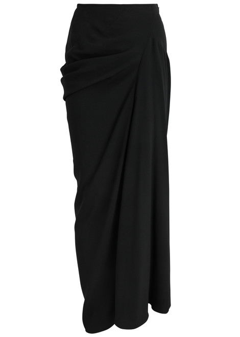 DRIES VAN NOTEN-Saren draped crepe maxi skirt