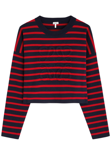 LOEWE-Stripe logo wool-blend jumper