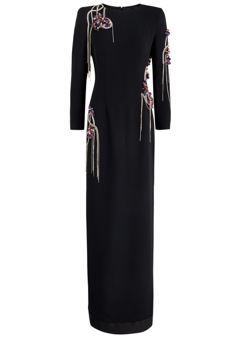 DRIES VAN NOTEN-Dalista embellished crepe gown