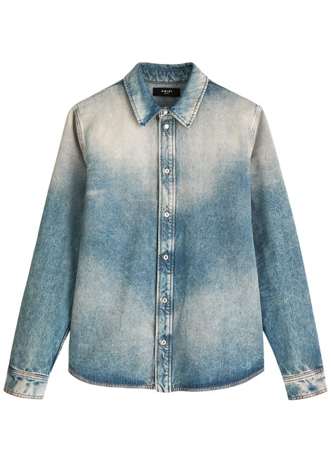 AMIRI-Faded denim shirt 