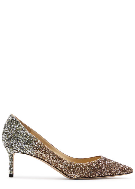 JIMMY CHOO-Romy 60 dégradé glittered pumps 