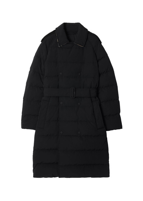 BURBERRY-Mid-length nylon puffer coat