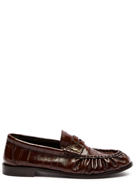 SAINT LAURENT-Le Loafer 15 leather loafers 