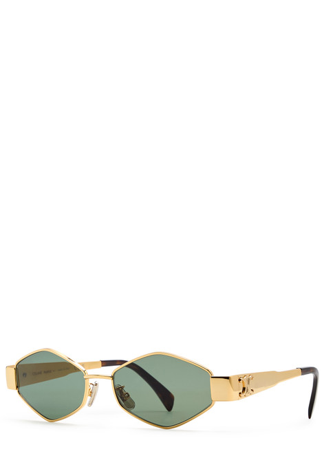 CELINE-Triomphe hexagonal-frame sunglasses 