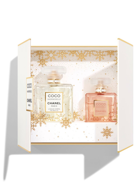CHANEL-Coco Mademoiselle Case ~ Eau De Parfum 50ml and Body Oil 100ml