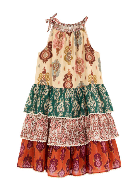 ZIMMERMANN-KIDS Wylie printed tiered cotton dress