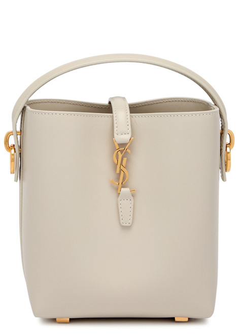 SAINT LAURENT-Le 37 mini leather bucket bag